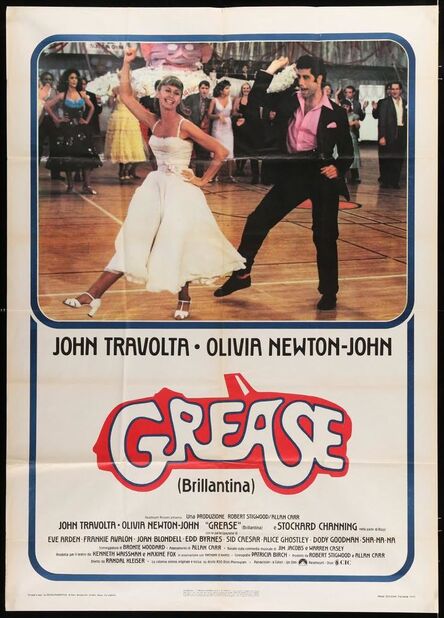 Anon, ‘GREASE Italian one-panel movie folded poster '78 John Travolta & Olivia Newton-John classic musical!’, 1978