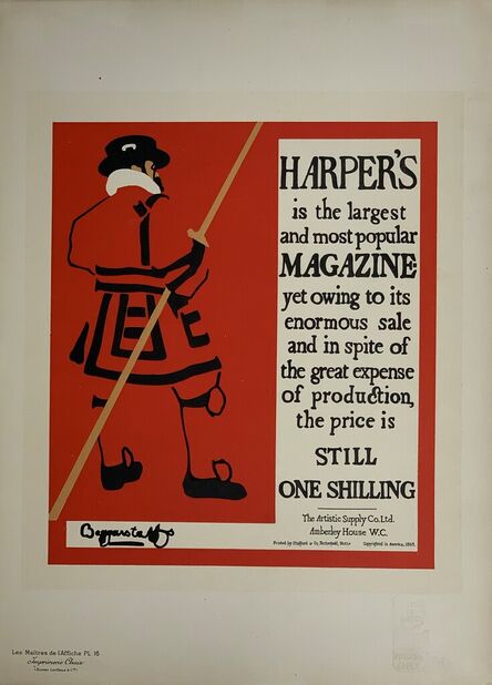 Brothers Beggarstaff, ‘Advertising Poster for "Harper's Magazine"’, 1896