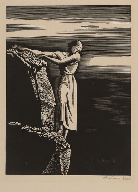 Rockwell Kent, ‘Girl on a Cliff’, 1930