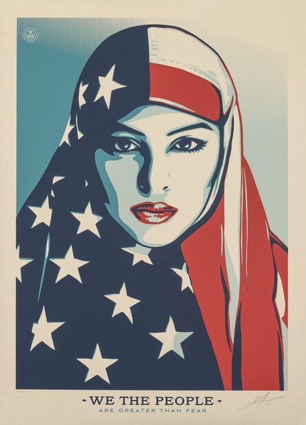 Shepard Fairey, ‘Greater Than Fear, from We The People’, 2017