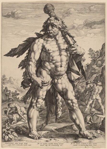 Hendrik Goltzius, ‘The Great Hercules’, 1589