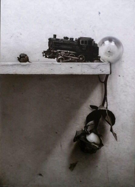 Lorenzo Fernandez, ‘Rosa y maquina de tren Ⅱ’, ca. 2020