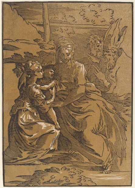 Antonio da Trento after Parmigianino, ‘The Holy Family with Two Saints’