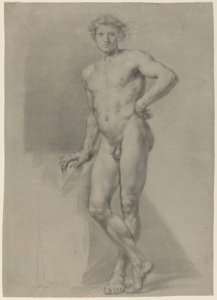 Anton Raphael Mengs, ‘Male Nude Study’