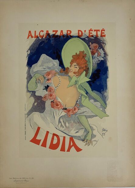 Jules Chéret, ‘Advertising Poster for the Summer Alcaza, "Lidia"’, 1896