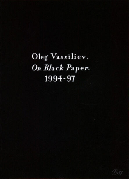 Oleg Vassiliev, ‘The album "On black paper" (86 sheets)’, 1994-1997