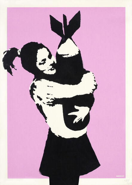 Banksy, ‘Bomb Love (Bomb Hugger) ’, 2004