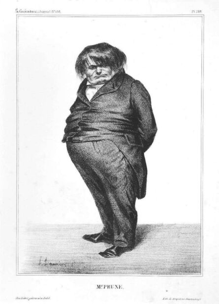 Honoré Daumier, ‘M. Prune’, 1833