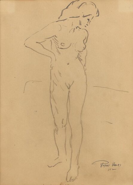 Robert Henri, ‘Standing Female Nude’