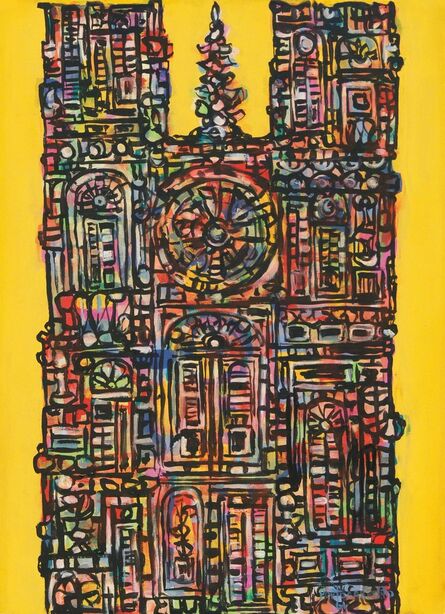 René Portocarrero, ‘Cathedral in Yellow (Catedral en Amarillo)’, 1961