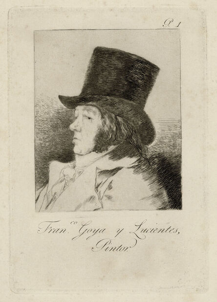 Francisco de Goya, ‘Francisco Goya Y Lucientes, Pintor’, 1881
