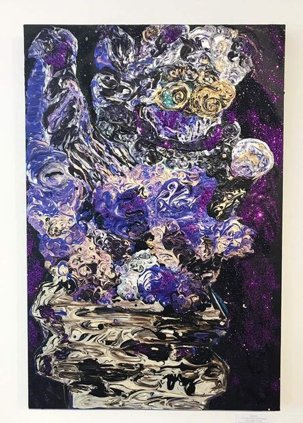 Simone Gad, ‘Fudogs Sur Noir Apres "Starry Night" Par Vincent Van Gogh’, 2014-2018