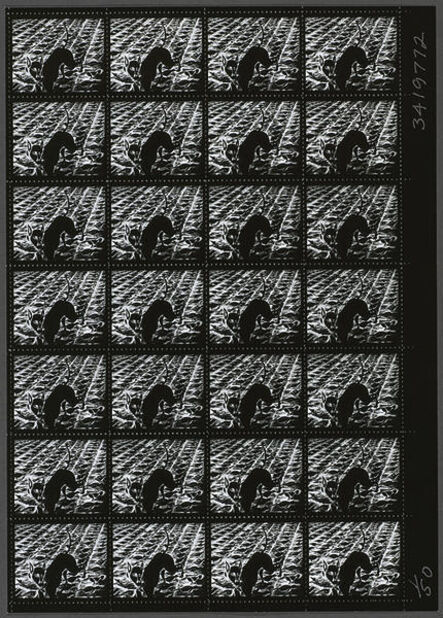 Jonathan Borofsky, ‘Berlin Dream Stamp (Negative Version)’, 1991