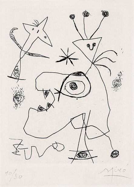 Joan Miró, ‘L'aigrette (The Egret) (D. 105)’, 1956
