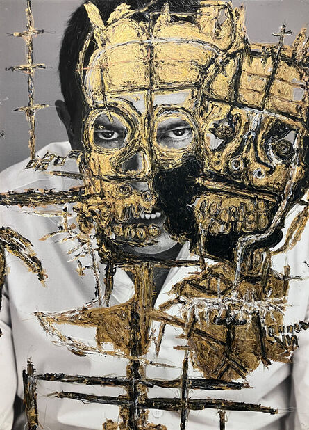 Hunter & Gatti, ‘Antonio Banderas, Portrait intervened by the artists’, 2017