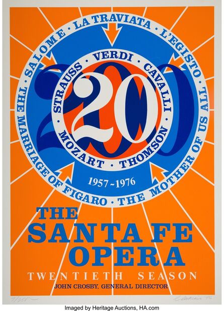 Robert Indiana, ‘The Sante Fe Opera’, 1976