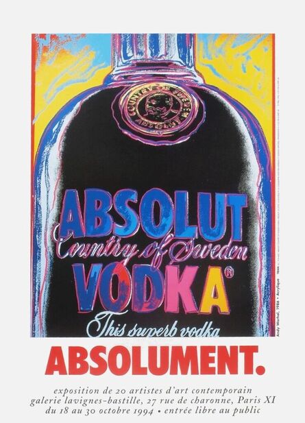 Andy Warhol, ‘Absolut Vodka’, 1994