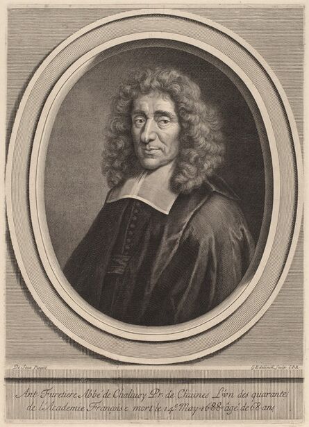 Gerard Edelinck after Gilbert de Seve, ‘Antoine Furetiere’