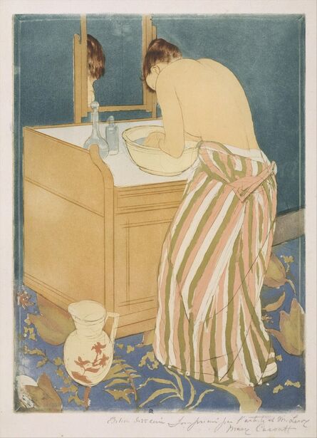 Mary Cassatt, ‘Woman Bathing (La Toilette)’, 1890–1891