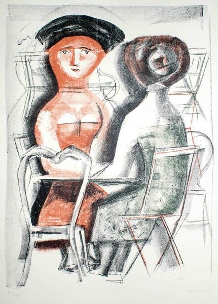 Massimo Campigli, ‘Donne al Tavolino’, 1952