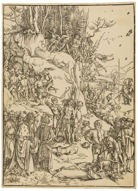 Albrecht Dürer, ‘The Martyrdom of the Ten Thousand’, circa 1496