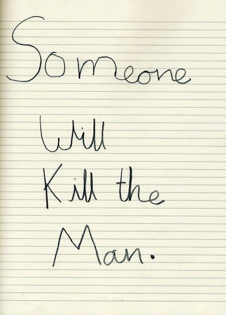 Cornelia Parker, ‘Someone Will Kill the Man’, 2008