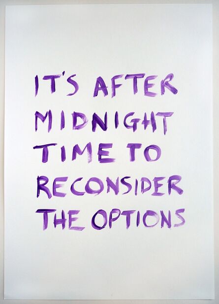 Tim Etchells, ‘After Midnight ’, 2015