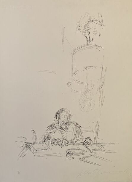 Alberto Giacometti, ‘La mère de l'artiste lisant sous la lampe à Stampa I’, 1963