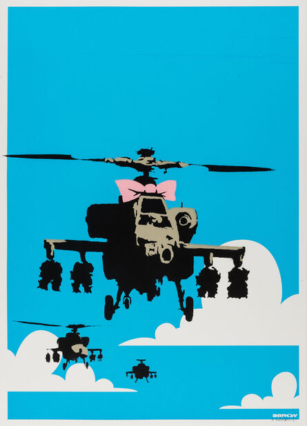 Banksy, ‘Happy Choppers (Signed)’, 2003
