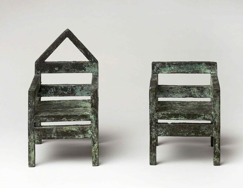 Bob Law, ‘King and Queen Chairs (II)’, 1983, Sculpture, Bronze, Richard Saltoun