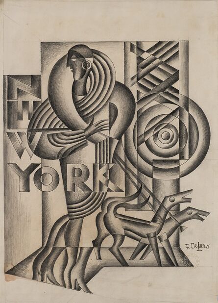 Fortunato Depero, ‘New York’, 1928 circa