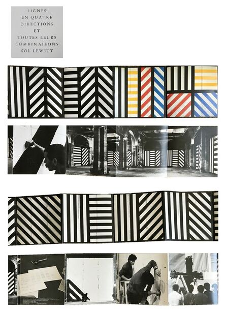 Sol LeWitt, ‘"LIGNES EN QUATRE DIRECTIONS ET TOUTES LEURS COMBINAISONS SOL LEWITT", 1983, Exhibition Invitation/Catalogue, Musee D’Art Contemporain France’, 1983