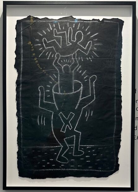 Keith Haring, ‘Dancing Cup Man With X’, 1980's
