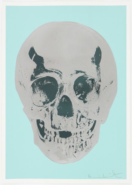 Damien Hirst, ‘Heavenly Peppermint Green Silver Gloss Racing Green Skull’, 2012