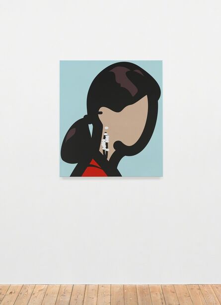 Julian Opie, ‘Woman with hoop earrings.’, 2015