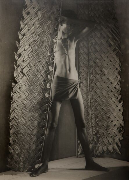 Lionel Wendt, ‘Untitled (Man with palm made fan)’, ca. 1935