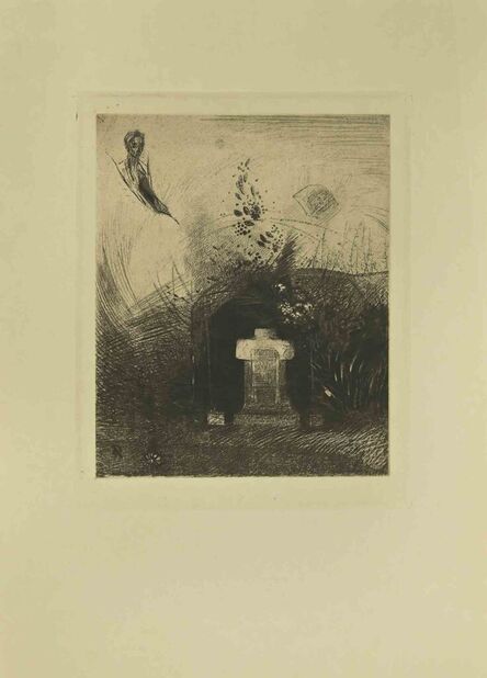 Odilon Redon, ‘Illustration from the series "Les Fleurs du Mal"’, 1923