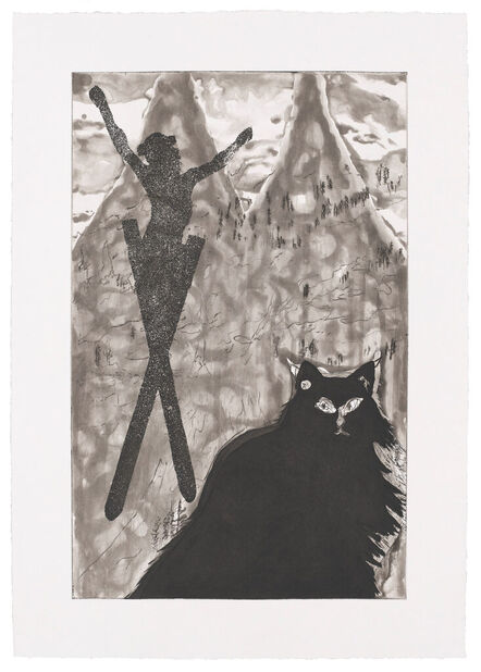Peter Doig, ‘Cat, Christ, Avalanche’, 2021