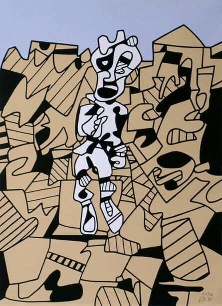 Jean Dubuffet, ‘Territoire et Paysan (Webel 1170)’, 1975