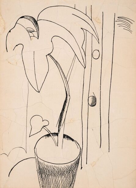 Lucian Freud, ‘Still Life With Plant’, circa 1940-1949