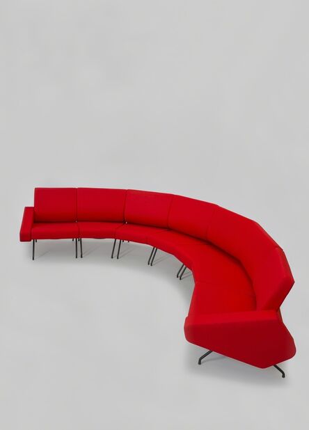 Geneviève Dangles and Christian Defrance, ‘Sofa - Set of 7 armchairs 62’, 1958