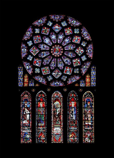 ‘Chartres Cathedral, stained glass windows’, ca. 1220