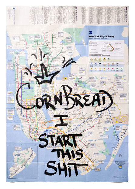Cornbread, ‘New York Subway Map: Cornbread I Start this Shit ’, 2024