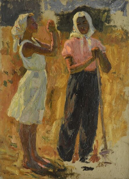Aleksey Ivanovich Borodin, ‘Working girls’, 1953