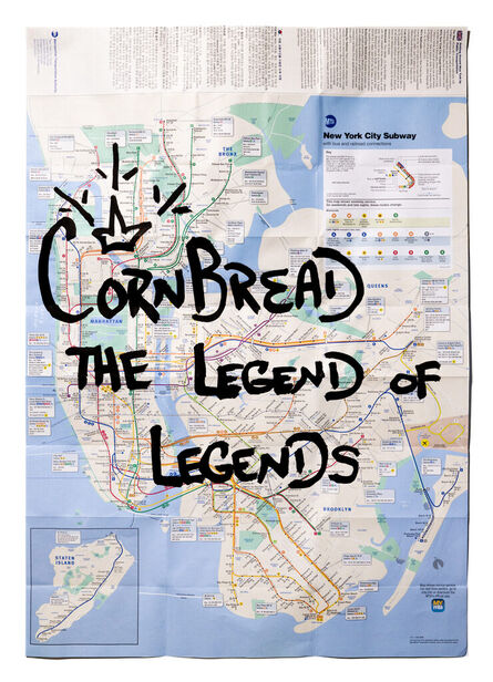 Cornbread, ‘New York Subway Map: Cornbread The Legend of Legends’, 2024