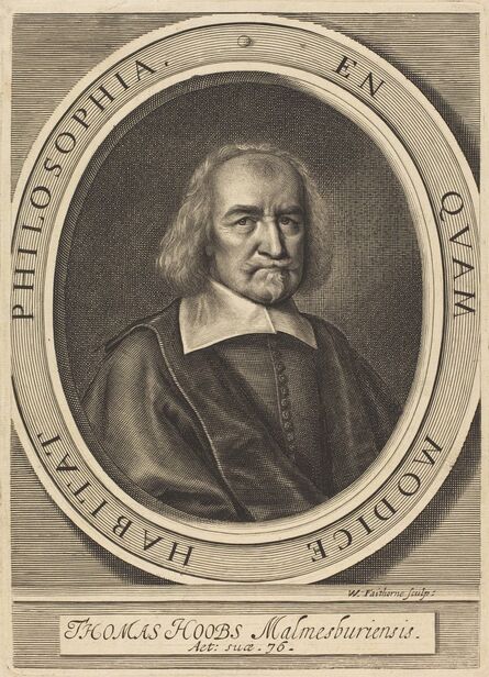 William Faithorne, ‘Thomas Hoobs (Thomas Hobbes)’, after 1664