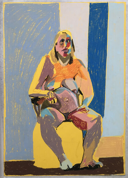 Hester Finch, ‘Self-portrait, five days overdue, 9th May 2018’, 2018