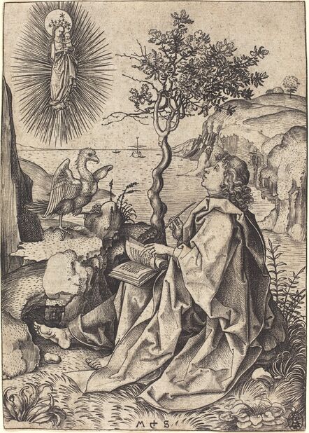 Martin Schongauer, ‘Saint John on Patmos’, ca. 1475/1480