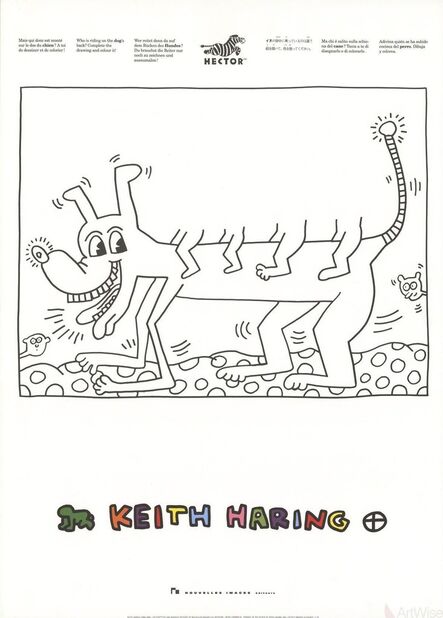 Keith Haring, ‘Untitled (Dog)’, 1991
