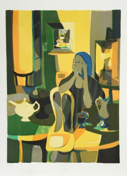 Marcel Mouly, ‘At the Cafe’, ca. 1977